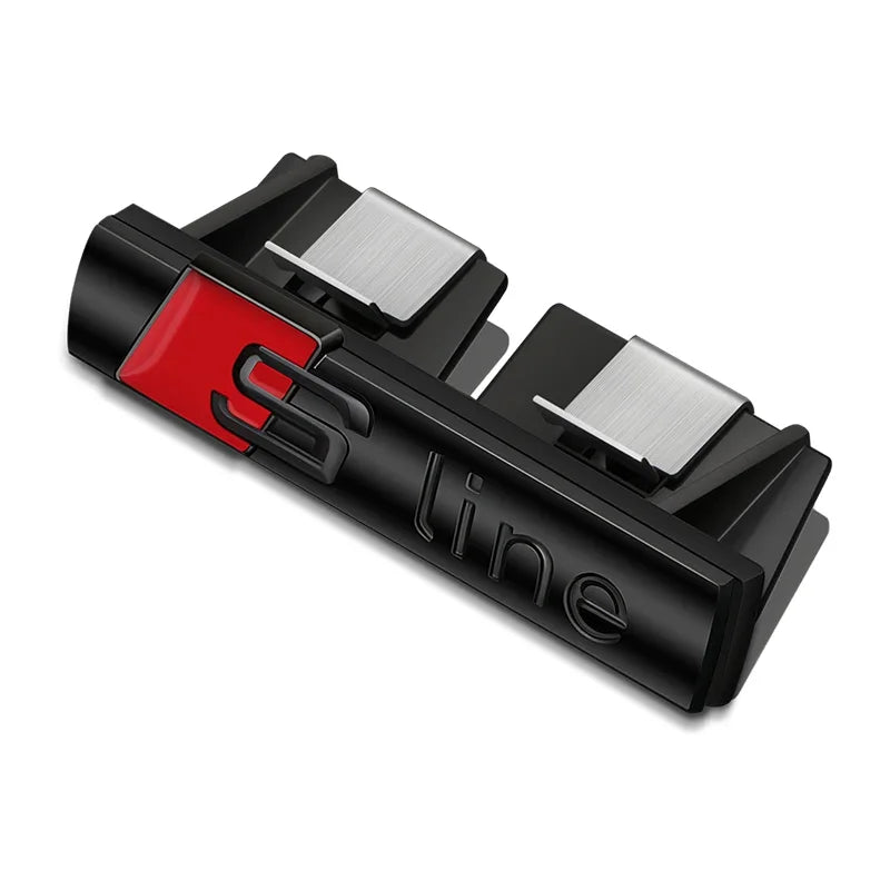 Emblema de productos para coche, parrilla, insignia de capó delantero, rejilla para Audi Sline