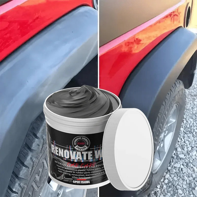 Agente de recubrimiento restaurador de plástico para coche, reparación Exterior de goma y plástico, agente de restauración de actualización limpia, brillo negro, sello brillante