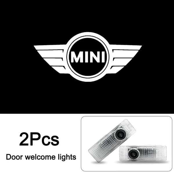 Luces LED de Bienvenida para Puertas MINI – Proyección del Logotipo HD (2 Piezas)