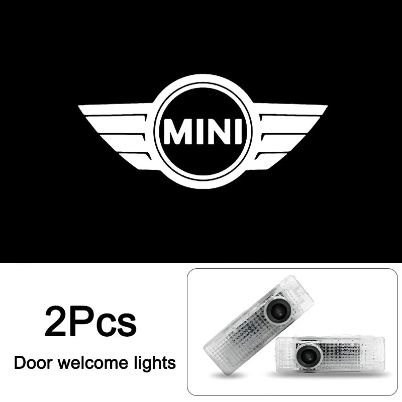 Luces LED de Bienvenida para Puertas MINI – Proyección del Logotipo HD (2 Piezas)