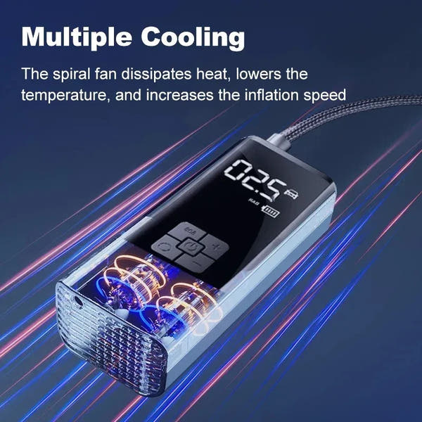 Car Wireless Air Pump Air Compressor Tire Ball Inflator LED Light Tyre Inflator 150PSI Electric for Car Motorcycles Bicycles