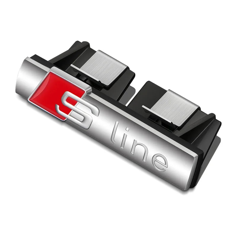 Emblema de productos para coche, parrilla, insignia de capó delantero, rejilla para Audi Sline