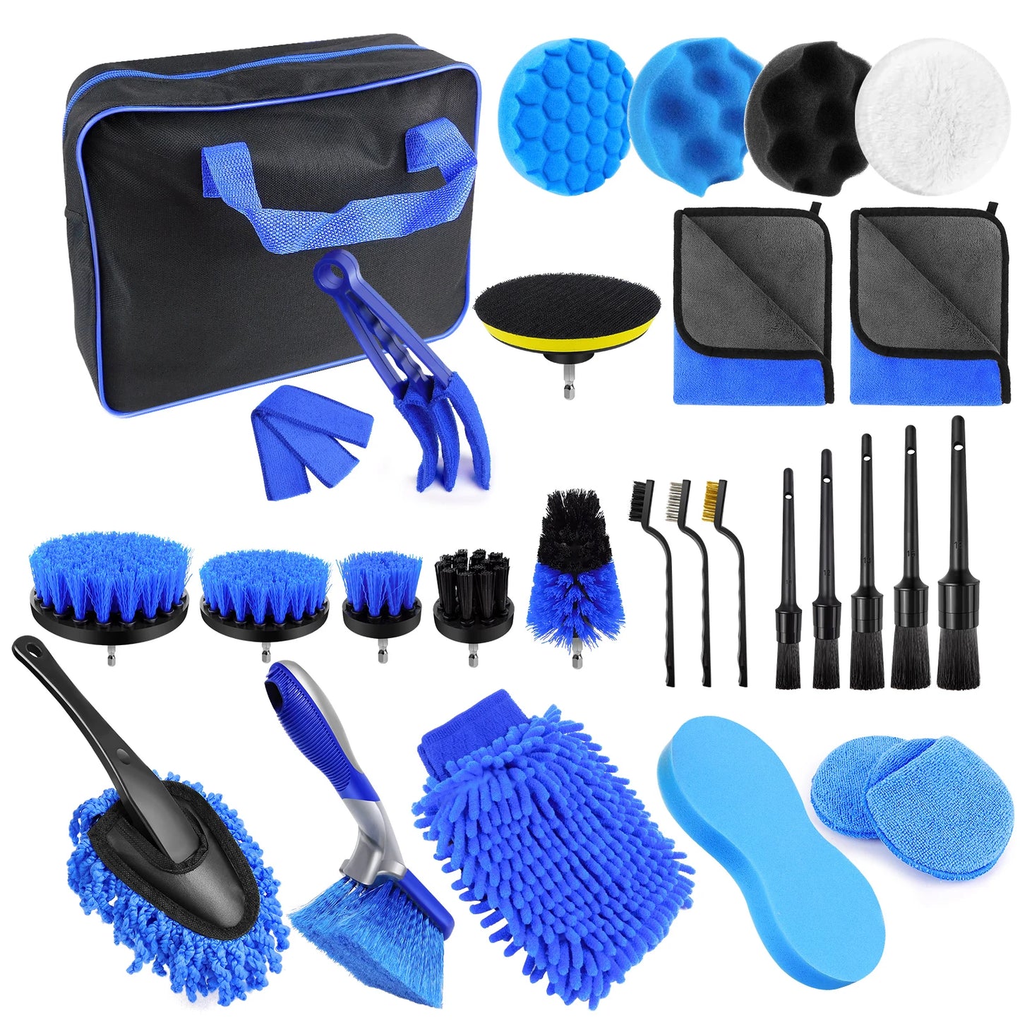 Kit de Limpieza y Detallado Profesional para Autos – 20+ Piezas Completas