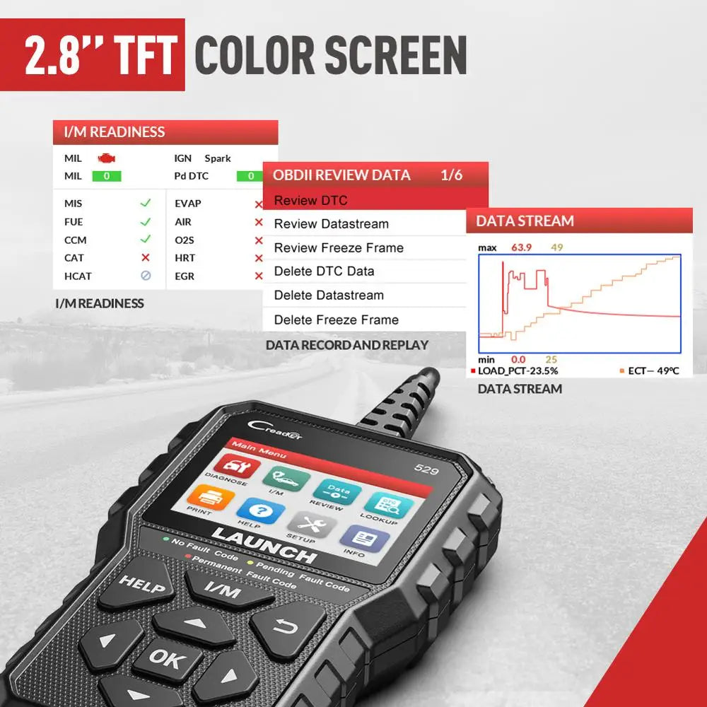 Nuevo launch creader 529 cr529 obd2 scanner diagnosis multimarca maquina diagnosis scaner automotriz escaner