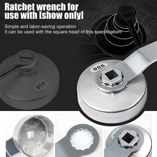 Rimoody, 15 Uds., llave para filtro de aceite de aleación de aluminio,
