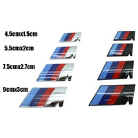 Emblema lateral de guardabarros de coche BMW, insignia para maletero trasero,