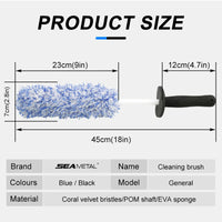 SEAMETAL-cepillo de microfibra para lavado de coches