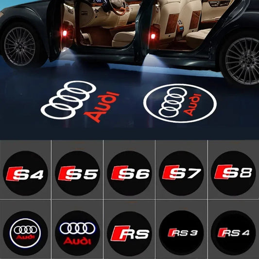 Luces LED de Bienvenida Audi – Alta Brillantez, 12V (2 o 4 Puertas)