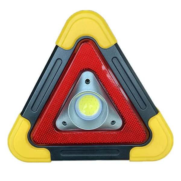 Triángulo de Emergencia LED Solar 3 en 1 | Luz de Advertencia Recargable