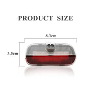 2Pcs LED blue Welcome Projector Light Door Lamp For VW Golf 5 6 7 7N Touran CC Passat Magotan B6 B7 B8 Tiguan Car Styling