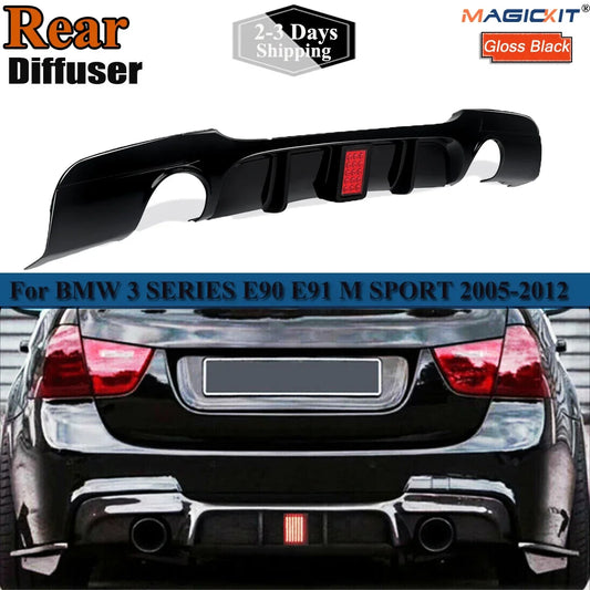 difusor de parachoques trasero para BMW Serie 3 E90 E91 M Sport 2005-2012 MP