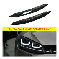 Cubierta de párpado de ceja para faro de coche, embellecedor para VOLKSWAGEN VW Golf 7 7,5 VII GTD R MK7 MK7.5 2013-2019, pegatinas llamativas