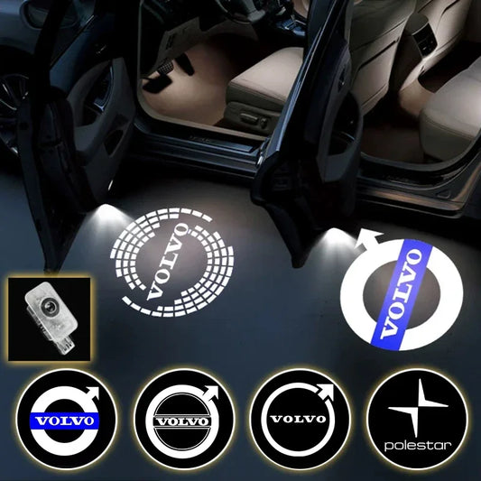 Luces LED de Bienvenida para Puertas Volvo – Proyector Logo R-Design, Instalación Fácil 12V