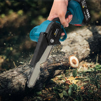 Mini Motosierra Inalámbrica 6” 18V con 2 Baterías | Corte Rápido y Portátil