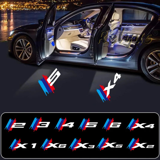 Luces LED de Bienvenida BMW – Proyector de Logo Personalizado, 12V/24V (2 Piezas)