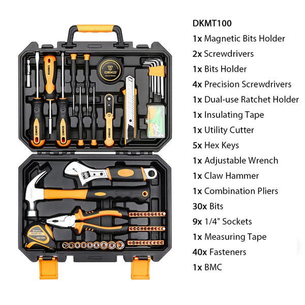 Set de Herramientas DEKO DKMT Series | Kit de Bricolaje Completo