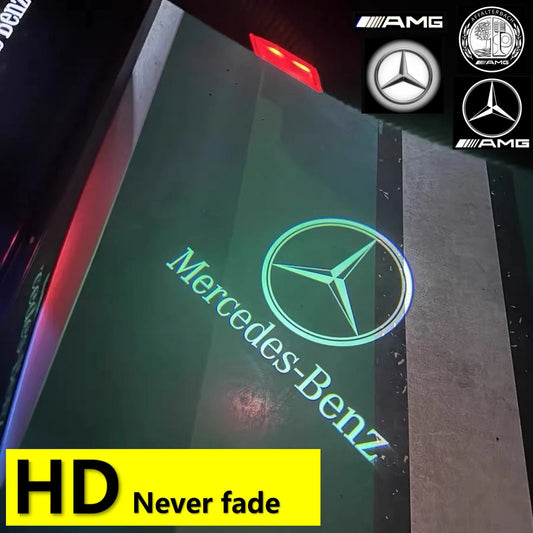HD LED Car Door Welcome Projector Light For Mercedes Benz W205 W176 W212 W213 W166 X156 W167 X166 W177 X253 A E C GLC GLA Class