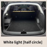 Iluminación de maletero de alto brillo para coche, luz ambiental, decoración interior, cableado LED, tira de luces para puerta trasera con detección automática sin cables