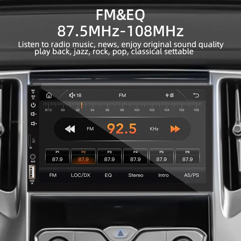 Pantalla 7” con Car Play & Android Auto | Radio Bluetooth con FM y USB – Modelo 7024