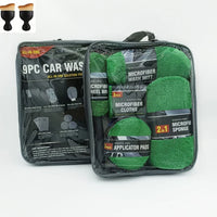 Kit de limpieza de automóviles de 11 piezas que incluye un cepillo para neumáticos, guantes de limpieza de microfibra, hace un excelente opción para limpieza de automóviles.