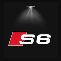 Luz de bienvenida para puerta de coche, lámpara Led HD para proyector para Audi