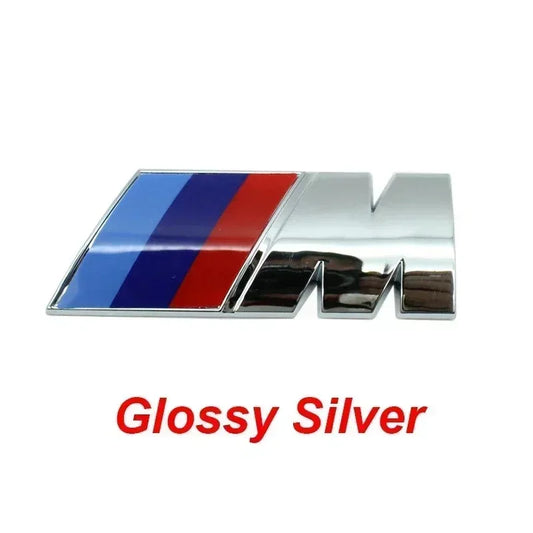 Emblema lateral de guardabarros de coche BMW, insignia para maletero trasero,