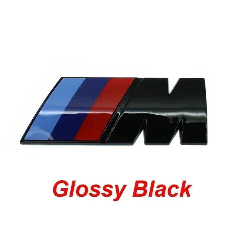 Emblema lateral de guardabarros de coche BMW, insignia para maletero trasero,