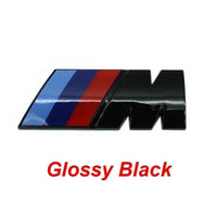 Emblema lateral de guardabarros de coche BMW, insignia para maletero trasero,