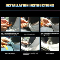 Luces LED de Bienvenida para Puertas Volvo – Proyector Logo R-Design, Instalación Fácil 12V
