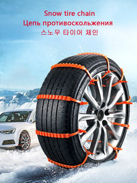 ❄️ Cadenas de Nieve de Nylon NoEnName_Null – Antideslizantes para Ruedas de Auto SUV