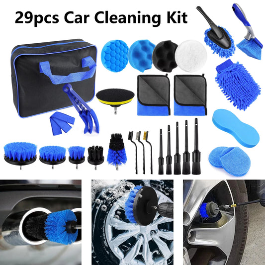 Kit de Limpieza y Detallado Profesional para Autos – 20+ Piezas Completas