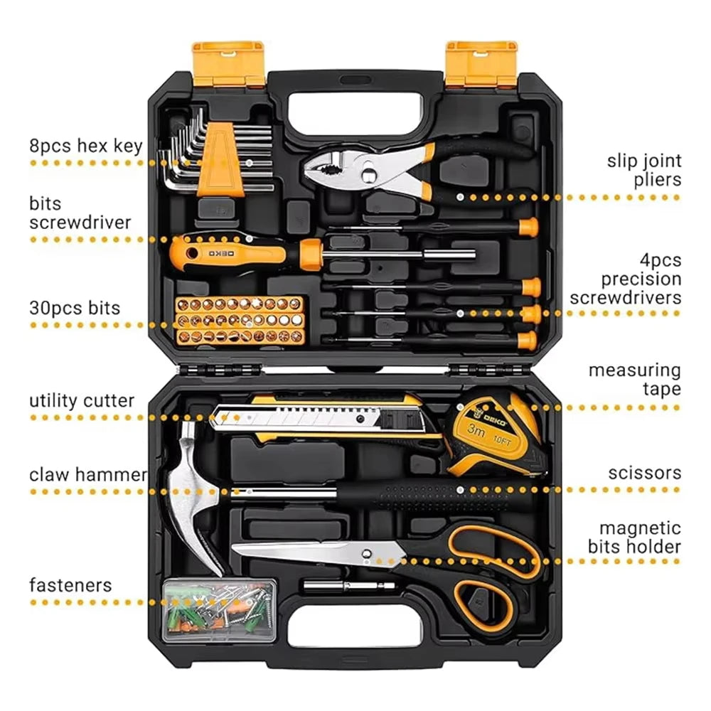 Set de Herramientas DEKO DKMT Series | Kit de Bricolaje Completo