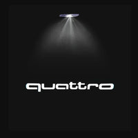 Luz de bienvenida para puerta de coche, lámpara Led HD para proyector para Audi