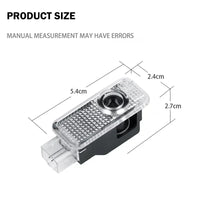 Luz de bienvenida para puerta de coche, lámpara Led HD para proyector para Audi