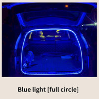 Iluminación de maletero de alto brillo para coche, luz ambiental, decoración interior, cableado LED, tira de luces para puerta trasera con detección automática sin cables