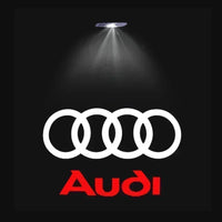 Luz de bienvenida para puerta de coche, lámpara Led HD para proyector para Audi