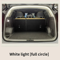Iluminación de maletero de alto brillo para coche, luz ambiental, decoración interior, cableado LED, tira de luces para puerta trasera con detección automática sin cables