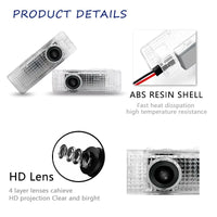 Luces LED de Bienvenida BMW – Proyector de Logo Personalizado, 12V/24V (2 Piezas)