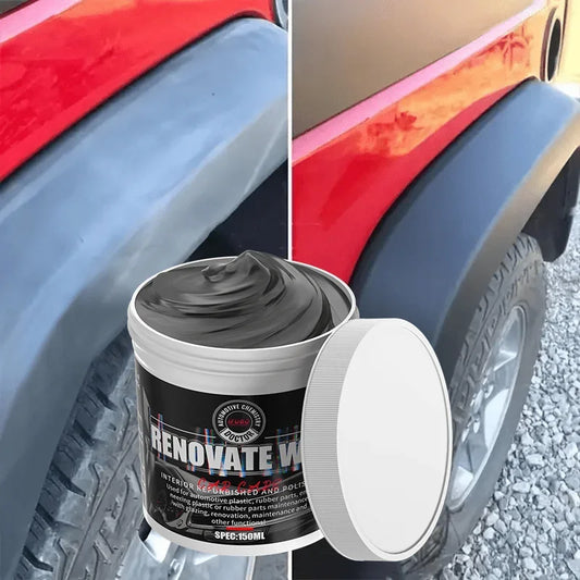 Agente de recubrimiento restaurador de plástico para coche, reparación Exterior de goma y plástico, agente de restauración de actualización limpia, brillo negro, sello brillante