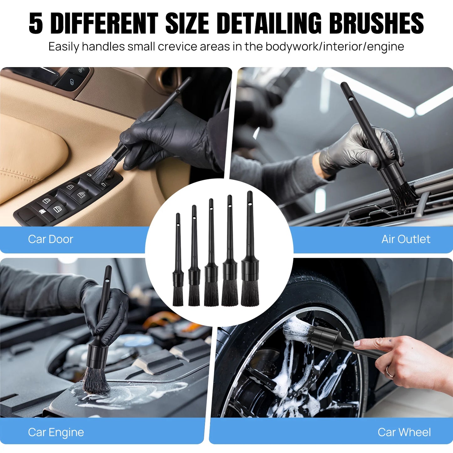 Kit de Limpieza y Detallado Profesional para Autos – 20+ Piezas Completas