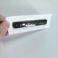Logotipo de 4 anillos ABS negro capó de coche capó delantero parrilla maletero trasero emblema
